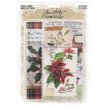 Tim Holtz Idea-Ology Pocket Cards - Christmas 2021