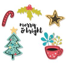 Sizzix Framelits Die &amp; Stamp Set - Merry Motifs