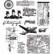 Tim Holtz Cling Stamps 7X8.5 - Warehouse District CMS124