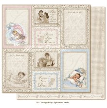 Maja Design Vintage Baby 12X12 - Ephemera cards