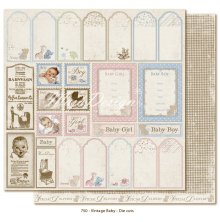 Maja Design Vintage Baby 12X12 - Die cuts