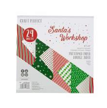 Tonic Studios Craft Perfect 6X6 Card Pack - Santas Workshop 9384E