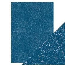 Tonic Studios Craft Perfect A4 Glitter Card - Cobalt Blue 9973E