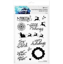 Simon Hurley create. Clear Stamps 6X9 - Handwritten Christmas