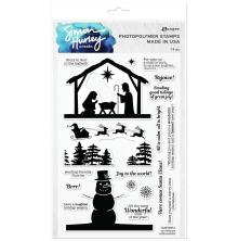 Simon Hurley create. Clear Stamps 6X9 - Christmas Silhouettes