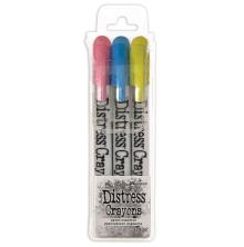 Tim Holtz Distress Crayon Pearlescent Set - Holiday 2