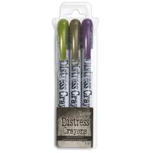 Tim Holtz Distress Crayon Pearlescent Set - Halloween 2