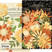 Graphic 45 Staples Flower Assortment - Shades Of Yellow &amp; Orange