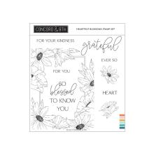 Concord &amp; 9th Clear Stamps 6X6 - Heartfelt Blossoms