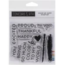 Concord & 9th Clear Stamps 4X4 - Color Me Happy