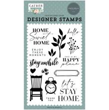 Carta Bella Clear Stamps Gather At Home 4X6 - Enjoy These Moments