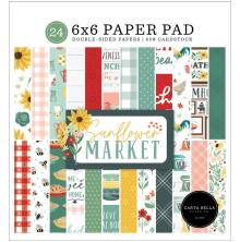 Carta Bella Double-Sided Paper Pad 6X6 - Sunflower Market