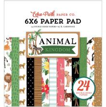 Echo Park Double-Sided Paper Pad 6X6 - Animal Kingdom
