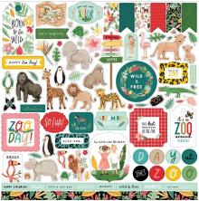Echo Park Cardstock Stickers 12X12 - Animal Kingdom