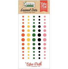 Echo Park Adhesive Enamel Dots 60/Pkg - Animal Kingdom