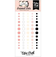 Echo Park Adhesive Enamel Dots 60/Pkg - Wedding