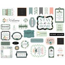 Carta Bella Gather At Home Cardstock Die-Cuts 33/Pkg - Ephemera