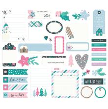 Simple Stories Bits &amp; Pieces Die-Cuts 35/Pkg - Feelin Frosty Journal Bits UTGEN