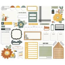 Simple Stories Bits &amp; Pieces Die-Cuts 40/Pkg - Hearth &amp; Home Journal