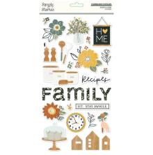 Simple Stories Chipboard Stickers 6X12 - Hearth &amp; Home