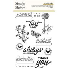 Simple Stories Clear Stamps - SV Weathered Garden UTGENDE