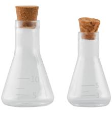 Tim Holtz Idea-Ology Small Corked Glass Flasks 2/Pkg - Laboratory