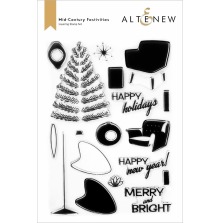Altenew Clear Stamps 6X8 - Mid-Century Festivities