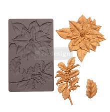 Prima Redesign Mould 5X8 - Perfect Poinsettia UTGENDE