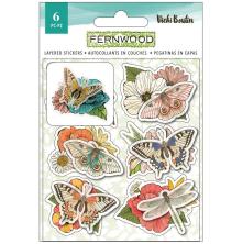 Vicki Boutin Fernwood Layered Stickers 6/Pkg - Fernwood
