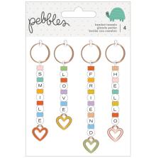 Pebbles Beaded Tassels 4/Pkg - Kid At Heart