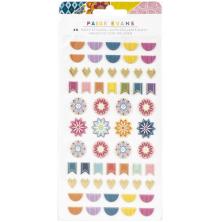 Paige Evans Puffy Stickers 60/Pkg - Wonders