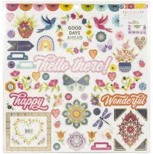 Paige Evans Chipboard Stickers 12X12 - Wonders