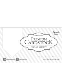 Coredinations Value Pack Smooth Cardstock 12X12 20/Pkg - White