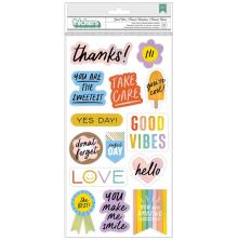 Pebbles Kid At Heart Thickers Stickers 5.5X11 - Phrase