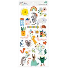 Pebbles Cardstock Stickers 6X12 49/Pkg - Kid At Heart