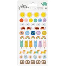 Pebbles Puffy Stickers 50/Pkg - Kid At Heart