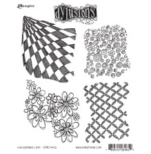 Dylusions Cling Stamps 8.5X7 - Background Love