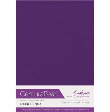 Crafters Companion Centura Pearl Card Pack A4 10/Pkg - Deep Purple