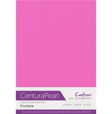 Crafters Companion Centura Pearl Card Pack A4 10/Pkg - Fuchsia