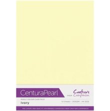 Crafters Companion Centura Pearl Card Pack A4 10/Pkg - Ivory