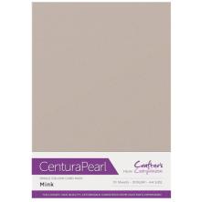 Crafters Companion Centura Pearl Card Pack A4 10/Pkg - Mink