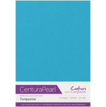 Crafters Companion Centura Pearl Card Pack A4 10/Pkg - Turquoise