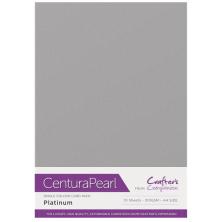 Crafters Companion Centura Pearl Card Pack A4 10/Pkg - Platinum