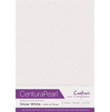 Crafters Companion Centura Pearl Card Pack A4 10/Pkg - Snow White Silver