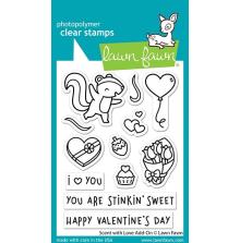 Lawn Fawn Clear Stamps 3X4 - Scent With Love Add-On