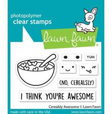 Lawn Fawn Clear Stamps 2X3 - Cerealsly Awesome LF2730