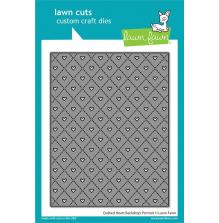 Lawn Fawn Dies - Quilted Heart Backdrop: Portrait LF2739