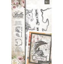 Crafters Companion Belle Countryside Stamp & Die Set - Equine Elegance