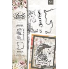 Crafters Companion Belle Countryside Stamp &amp; Die Set - Equine Elegance