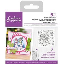 Crafters Companion Clear Acrylic Stamp Set - Snow is Falling